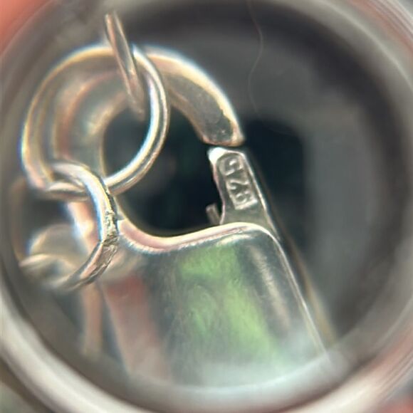 Artisan Made Red Quartz, Pearl, Crystal Sterling Silver Lariat Necklace - Picture 6 of 7